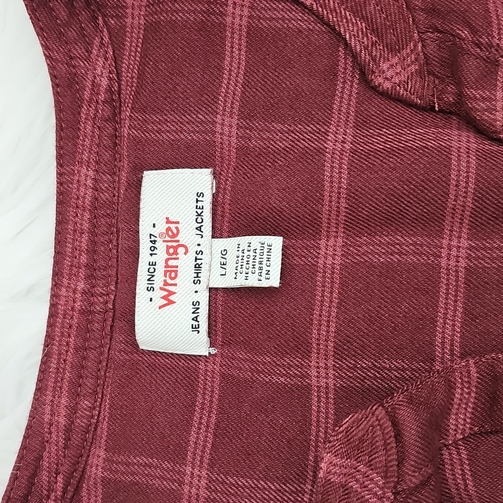 Plaid Flannel Blouse Women's Large - Picture 2 of 2